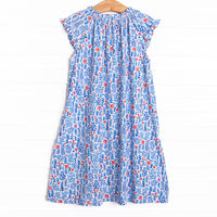 Freedom Fields Bamboo Night Gown, Blue