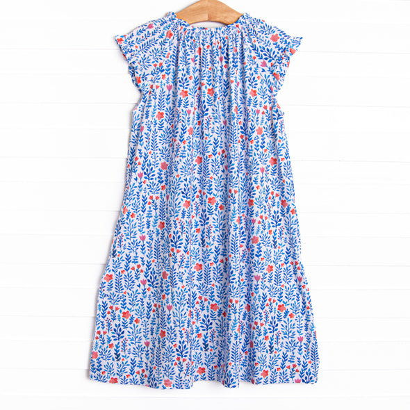 Freedom Fields Bamboo Night Gown, Blue
