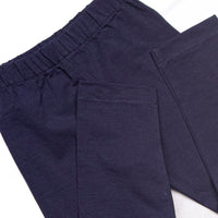 Waddle and Wade French Knot Embroidered Legging Set, Navy