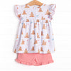 Sandcastle Competition Ruffle Short Set, Pink