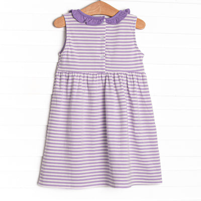 Hannah Dress, Purple Stripe