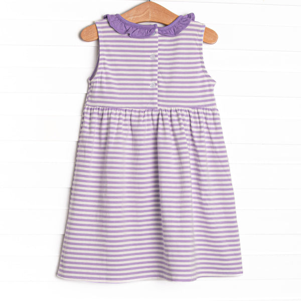 Hannah Dress, Purple Stripe