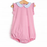 Susannah Bubble, Light Blue and Medium Pink Stripe