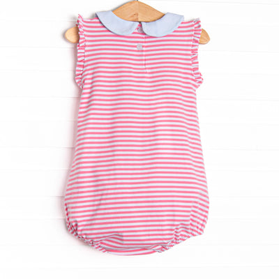Susannah Bubble, Light Blue and Medium Pink Stripe