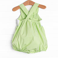 Dundee Dude Smocked Bubble, Green