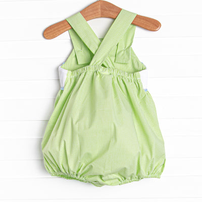 Dundee Dude Smocked Bubble, Green