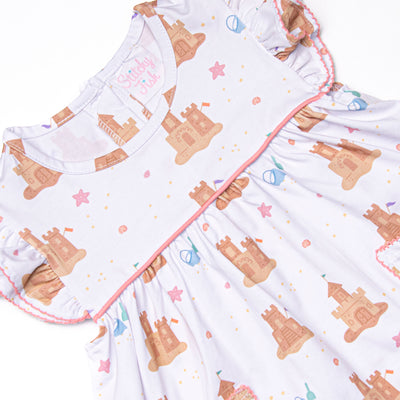 Sandcastle Competition Ruffle Short Set, Pink