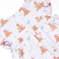 Sandcastle Competition Ruffle Short Set, Pink