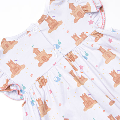 Sandcastle Competition Ruffle Short Set, Pink