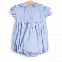 Birthday Party Smocked Bubble, Blue