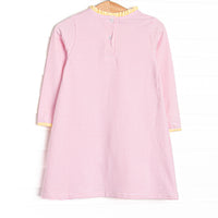 Grace Long Sleeve Pocket Dress, Yellow and Light Pink Stripe