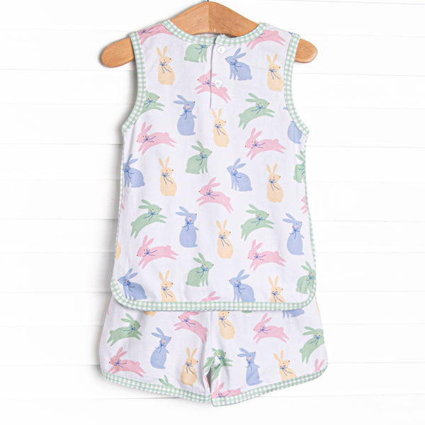 Cottontail Colors Sleeveless Short Set, Green