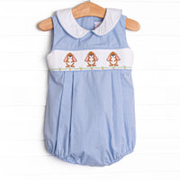 Long-eared Lops Smocked Bubble, Blue