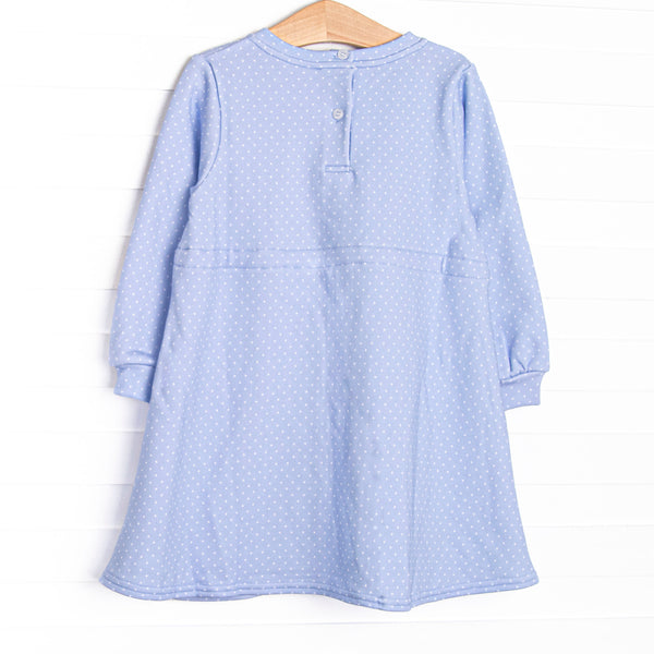 Polka Dot Play Dress, Blue