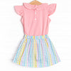 Pastel Popsicles Applique Skirt Set, Pink