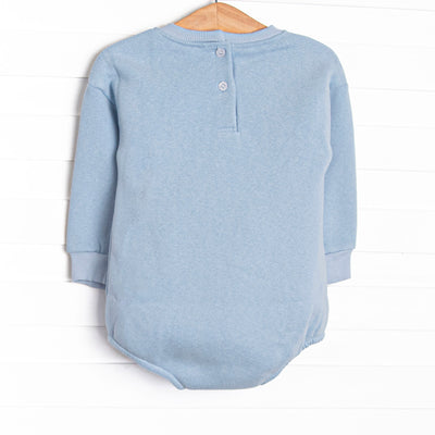 Tilling Tractors Applique Sweatshirt Bubble, Blue