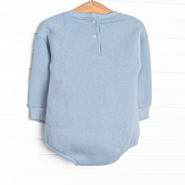 Tilling Tractors Applique Sweatshirt Bubble, Blue