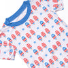 Taste of Freedom Bamboo Pajama Short Set, Blue