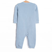 Tilling Tractors Applique Sweatshirt Romper, Blue