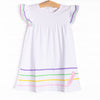 Color Craze Applique Dress, White