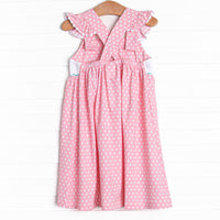 Pearl of the Sea Smocked Dress, Pink