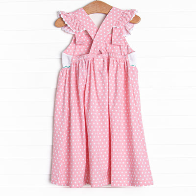 Pearl of the Sea Smocked Dress, Pink
