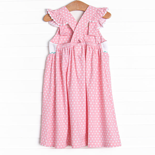 Pearl of the Sea Smocked Dress, Pink