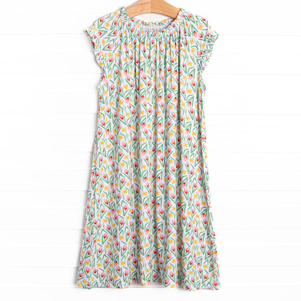 First Sprout of Spring Bamboo Night Gown, Green