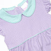 Pippa Flutter Sleeve Short Set, Lavender Stripe
