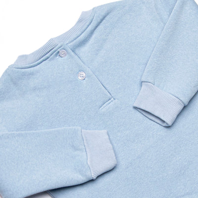 Tilling Tractors Applique Sweatshirt Bubble, Blue