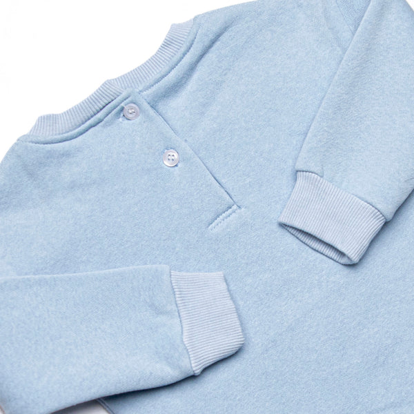 Tilling Tractors Applique Sweatshirt Bubble, Blue