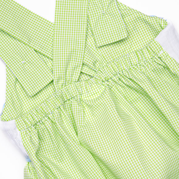 Dundee Dude Smocked Bubble, Green