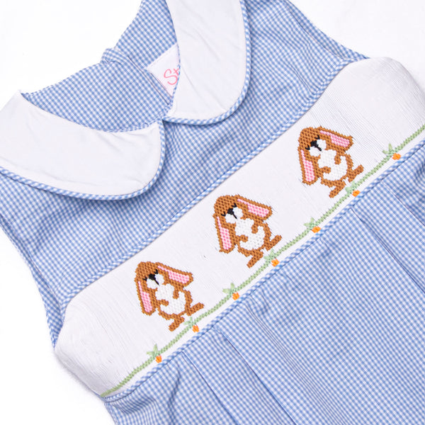 Long-eared Lops Smocked Bubble, Blue
