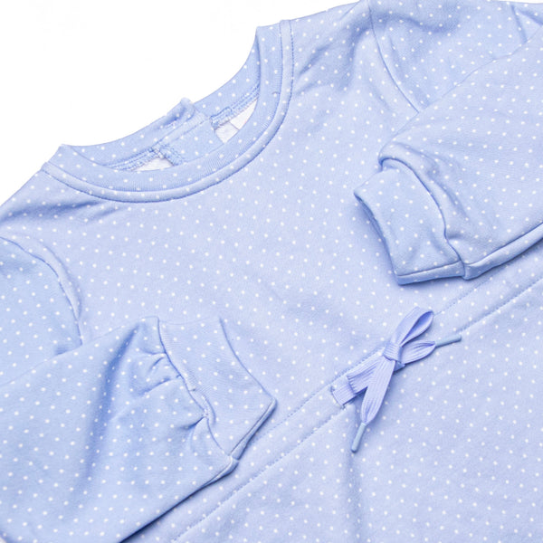 Polka Dot Play Dress, Blue