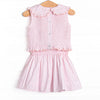 Bleu: Merritt Smocked Skirt Set, Pink