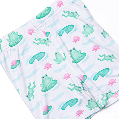 Little Leap Frog Bamboo Pajama Short Set, Pink