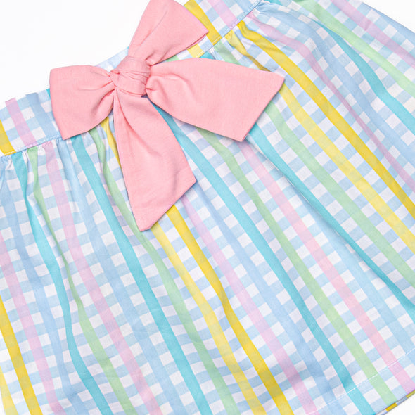 Pastel Popsicles Applique Skirt Set, Pink