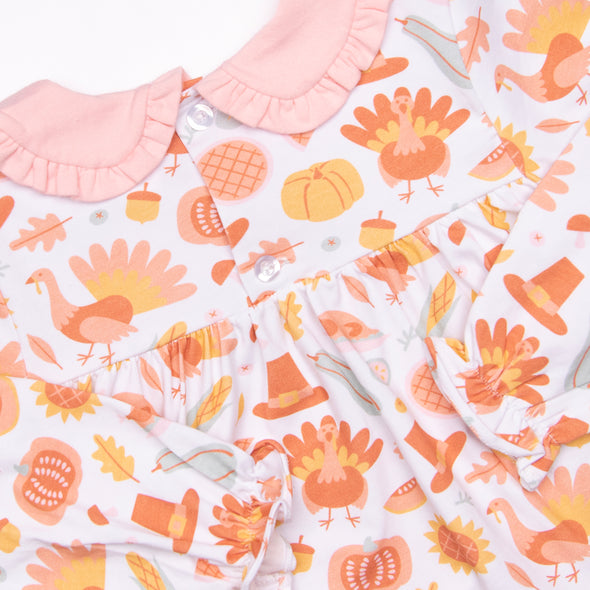 Thanksgiving Favorites Diaper Set, Pink
