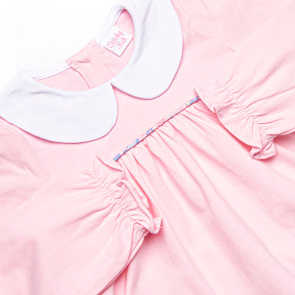 Pop of Posies Collared Dress, Pink