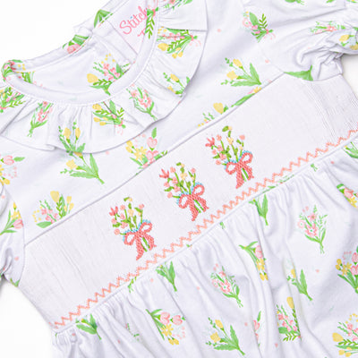 Springtime Bundles Smocked Dress, Pink