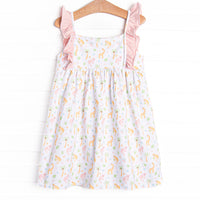In the Jungle Ruffle Dress, Pink