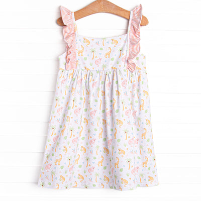 In the Jungle Ruffle Dress, Pink