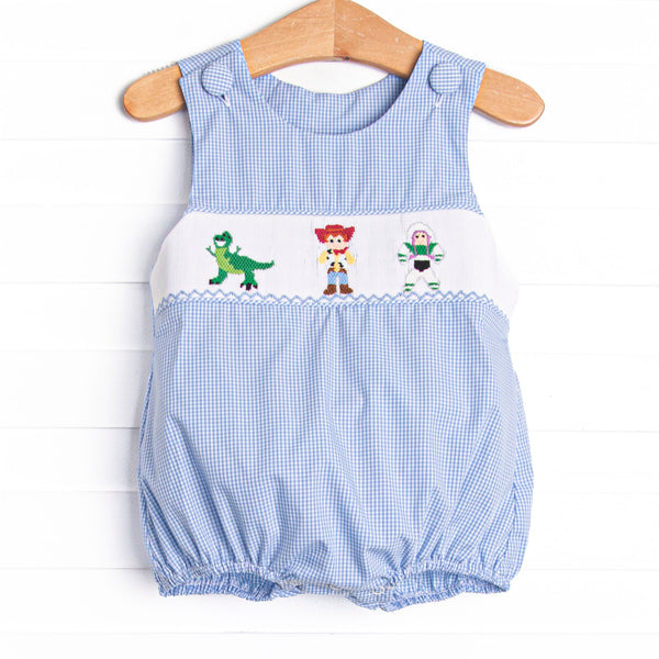 Toy Box Friends Smocked Bubble, Blue