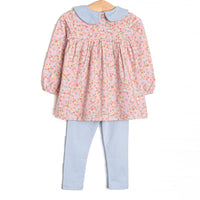 Eloise Collared Legging Set, Pink