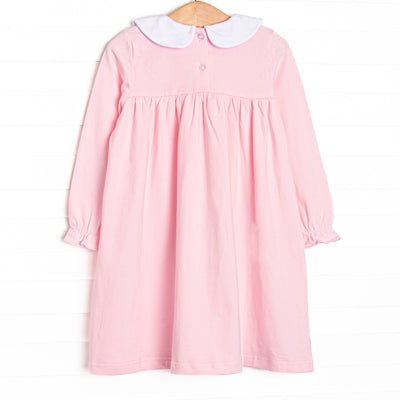 Pop of Posies Collared Dress, Pink