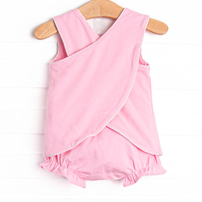 Giraffe Giant Applique Diaper Set, Pink