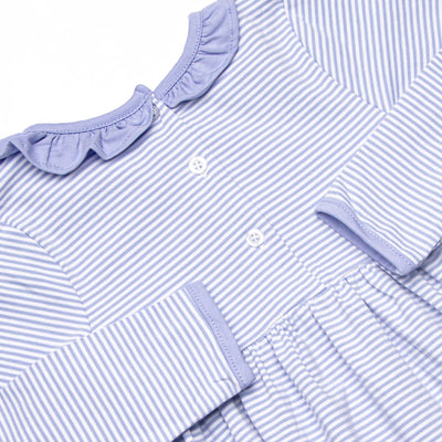 Zoe Dress, Periwinkle Stripe