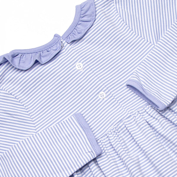 Zoe Dress, Periwinkle Stripe