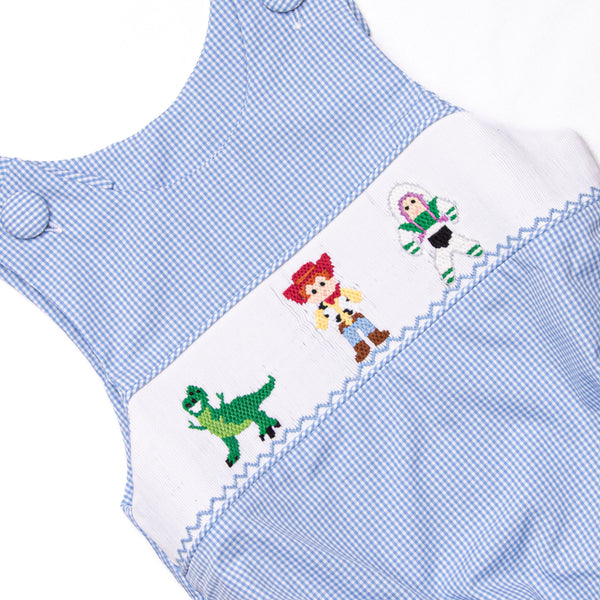 Toy Box Friends Smocked Bubble, Blue
