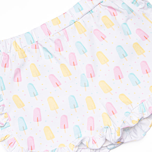 Popsicle Polka Dots Short Set, Pink